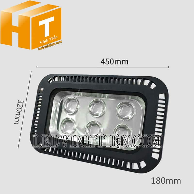 Đèn led pha cầu lồi 300W đổi màu