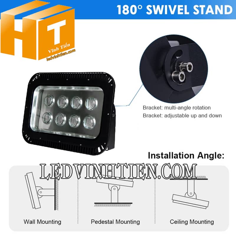 Đèn led pha thấu kính đổi màu