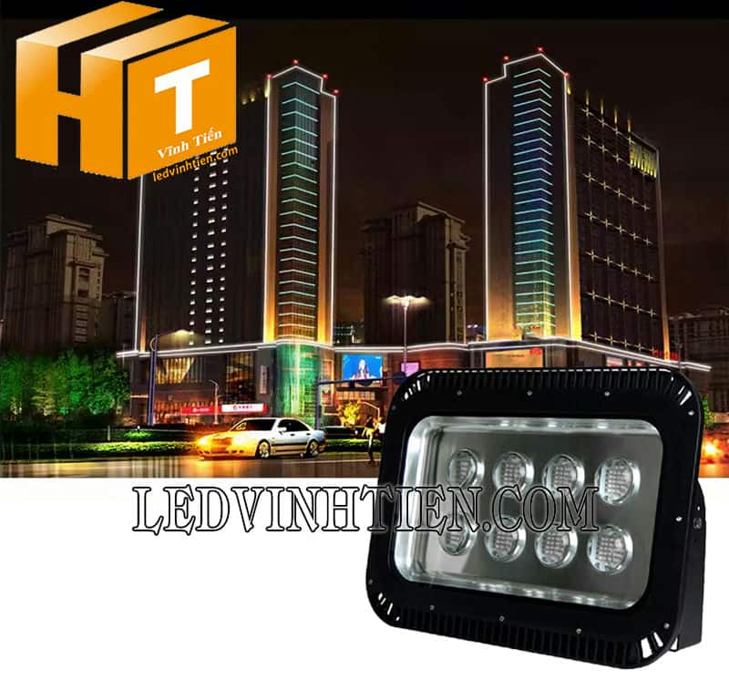 Đèn pha led 400W cầu lồi đủ màu