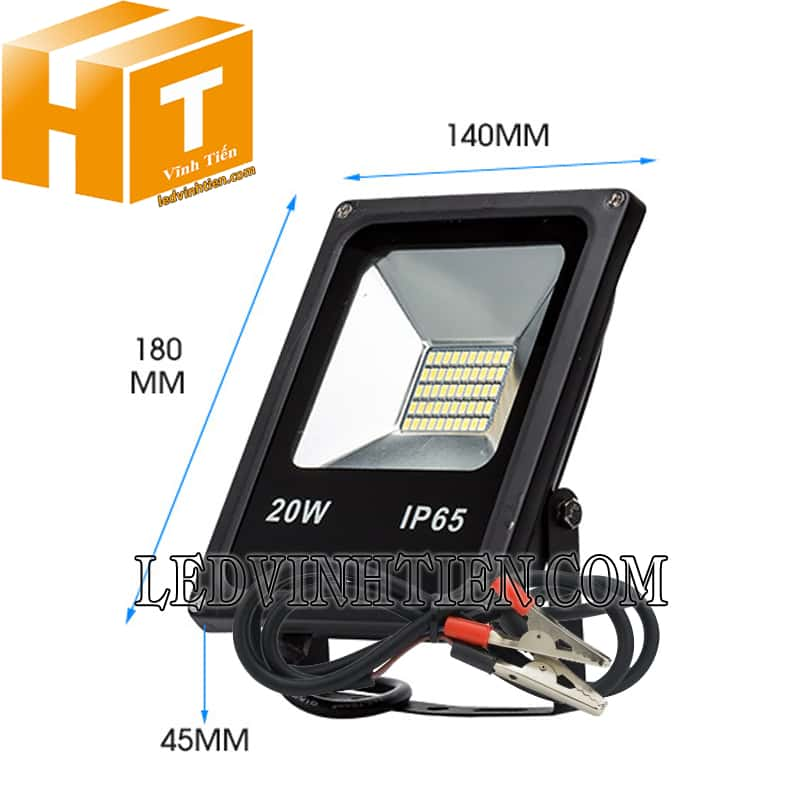 Đèn led kẹp bình ắc quy 12v