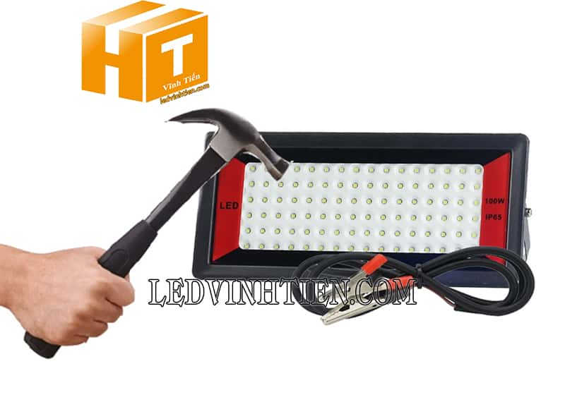 Đèn led pha 100W kẹp bình ô tô