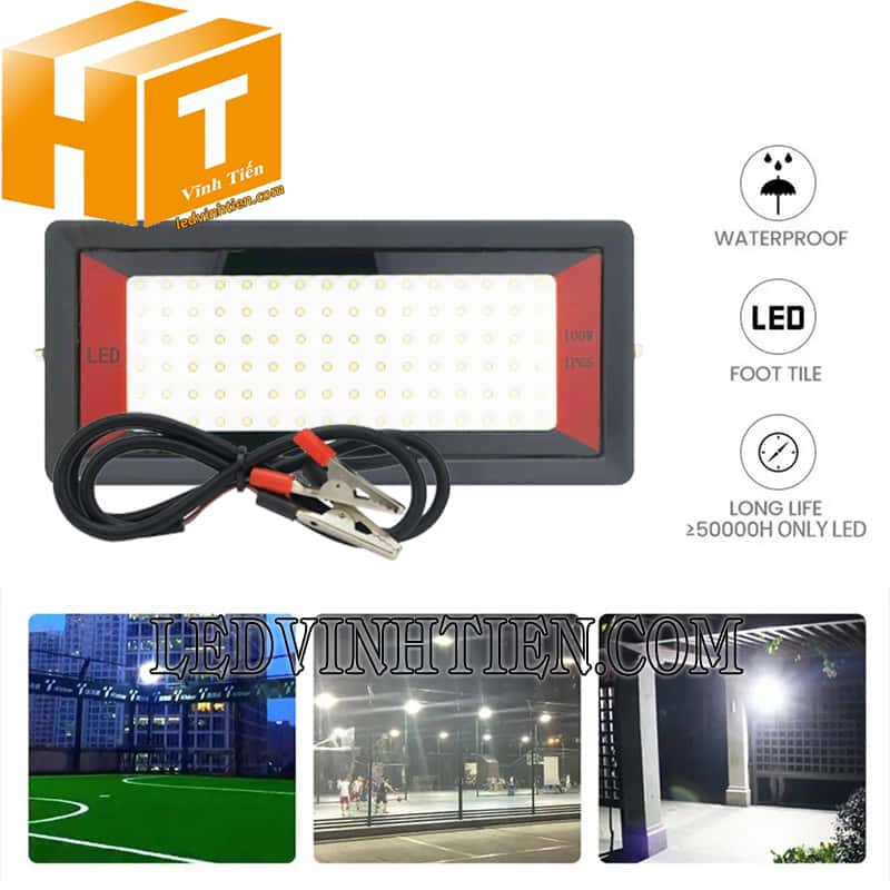 Đèn led pha dùng bình 100W loại tốt