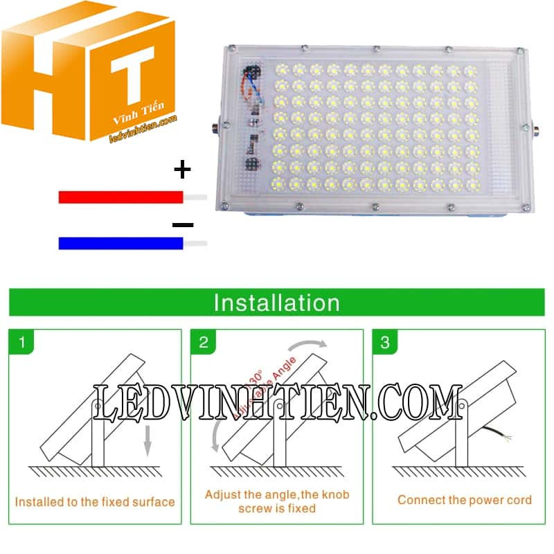 Đèn led pha điện 12V DC siêu sáng