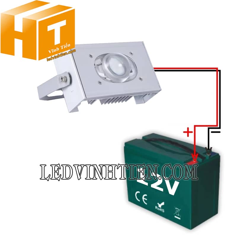 Đèn pha led 12V DC 50W giá rẻ