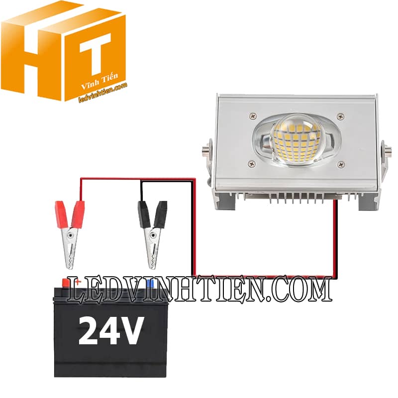 Đèn pha nối điện bình 24V 50W giá rẻ