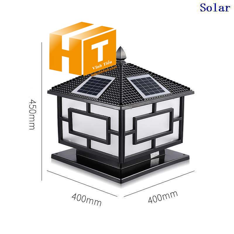 Đèn trụ cổng năng lượng mặt trời cao cấp loại tốt, giá rẻ, chất lượng, dùng ngoài trời, có khả năng chống nước, chống bụi đạt tiêu chuẩn IP65 (mã Đèn trụ cổng năng lượng mặt trời VTHT-TCNLMT-001). dùng chiếu sáng ngoài trời, tiết kiệm điện, Bạn có thể yên tâm khi lắp đặt sản phẩm ở ngoài trời sản xuất bởi công ty tnhh kinh doanh vĩnh tiến, ledvinhtien.com