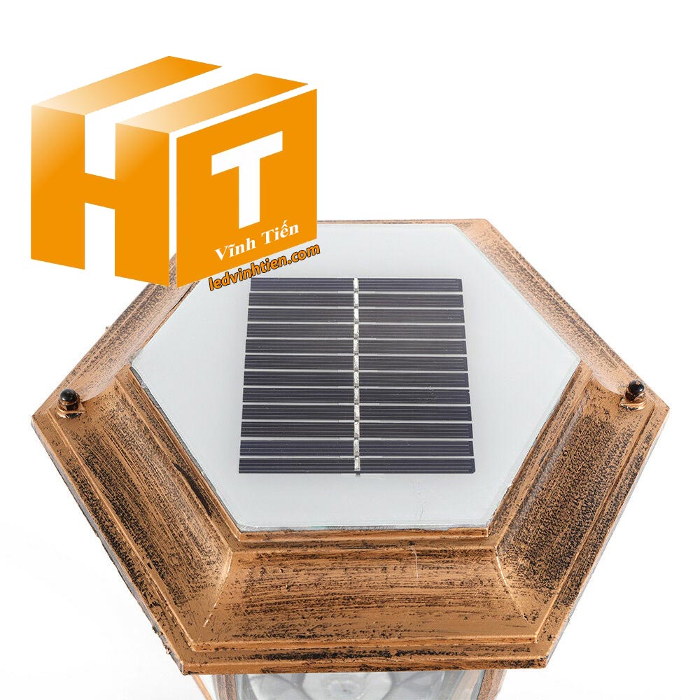 Đèn trụ cổng năng lượng mặt trời 3w. 4w, 5w, 6w, cao cấp loại tốt, giá rẻ, chất lượng, dùng ngoài trời, có khả năng chống nước, chống bụi đạt tiêu chuẩn IP65 (mã Đèn trụ cổng năng lượng mặt trời VTHT-TCNLMT-004). dùng chiếu sáng ngoài trời, tiết kiệm điện, Bạn có thể yên tâm khi lắp đặt sản phẩm ở ngoài trời sản xuất bởi công ty tnhh kinh doanh vĩnh tiến, ledvinhtien.com