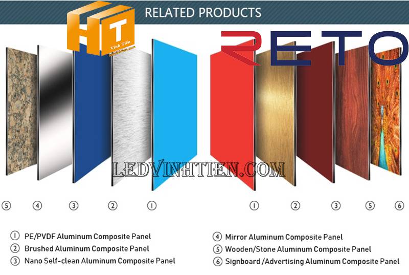 ứng dụng tấm ốp phức hợp nhôm nhựa Reto giá rẻ
