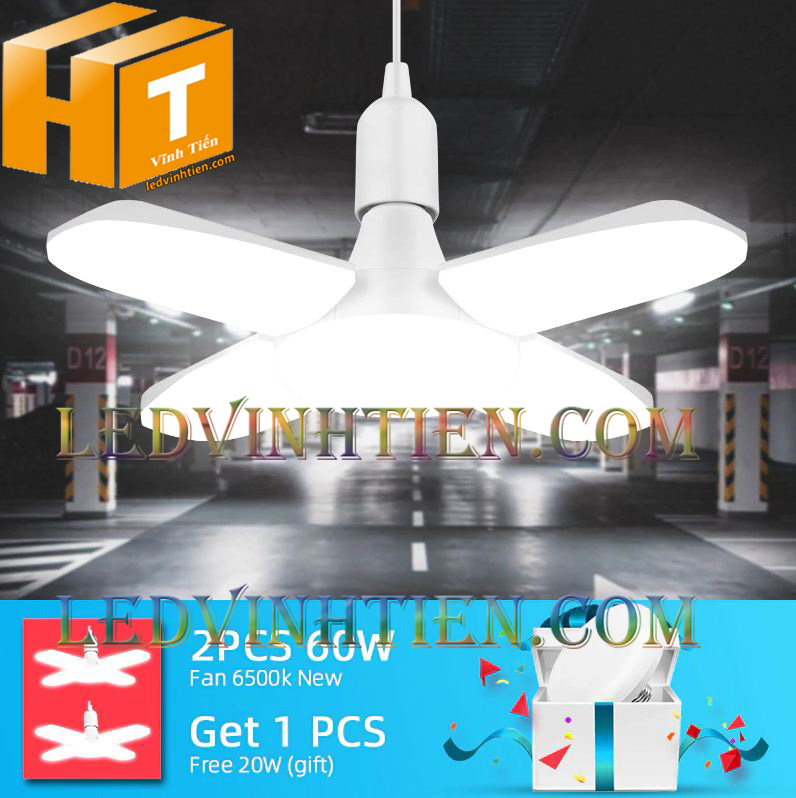 Đèn led hình 3 cánh quạt