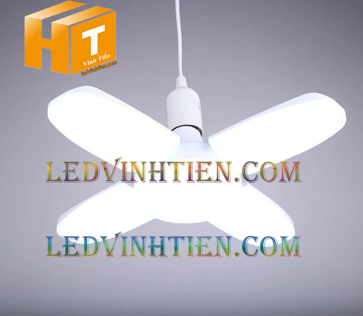 Đèn led hình cánh quạt 4 cánh ánh sáng trắng