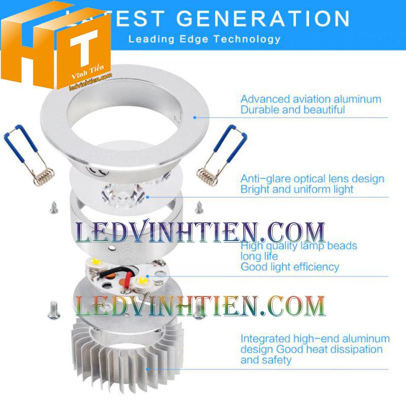 Đèn led downlight 15w loại tốt tại phú yên