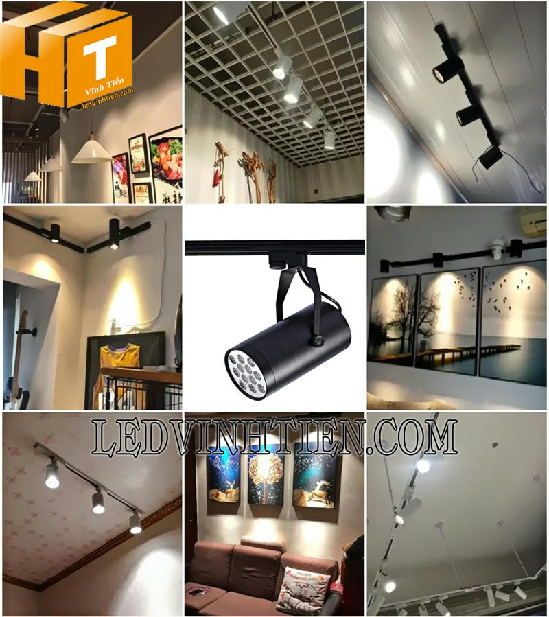 Đèn led thanh ray 12W ánh sáng vàng