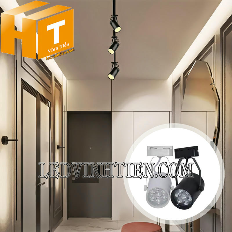 Đèn rọi ray 7W dùng điện 220V