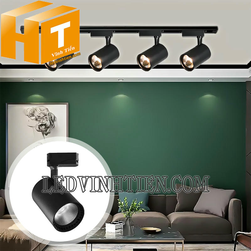 Đèn led COB 10W gắn thanh ray