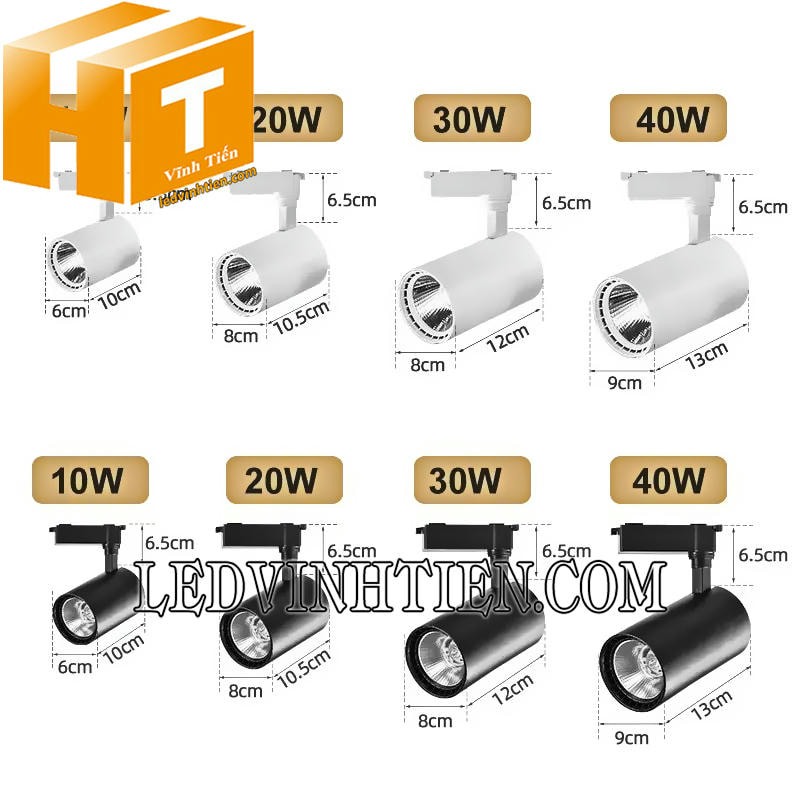 Đèn led rọi ray COB dùng điện 220V