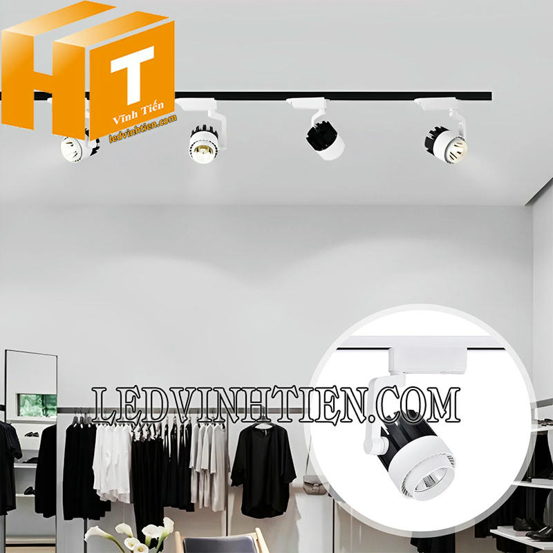 Đèn led rọi ray 30W COB ánh sáng trắng