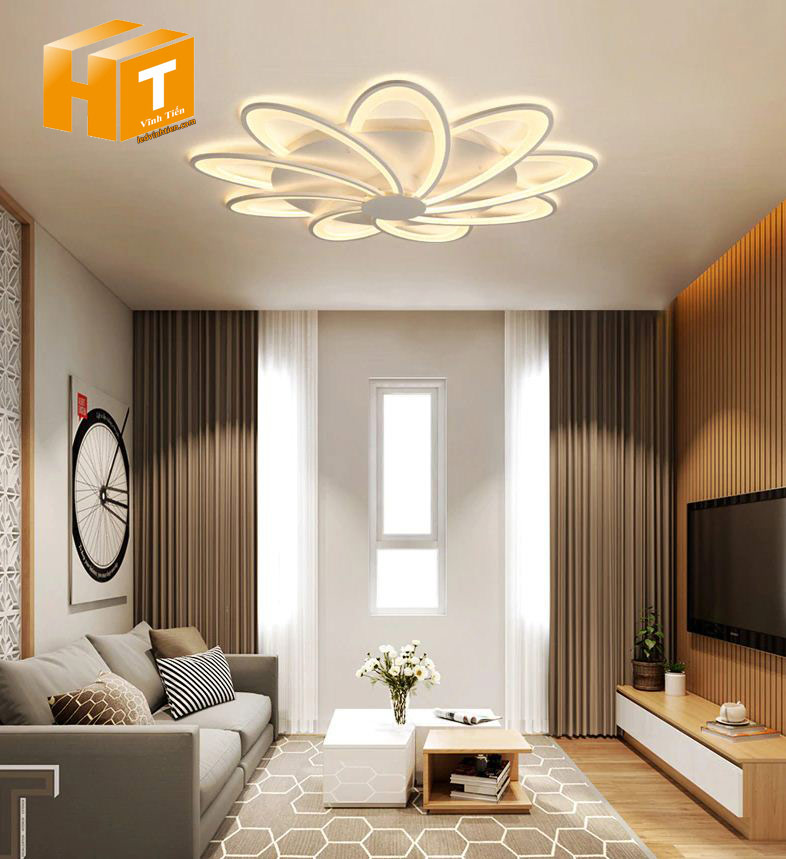  Đèn trang trí phòng khách VTPK0004,  ốp trên trần trí nhà, hay các phòng khách nhỏ, với nhiều phong cách cổ điển, hiện đại, đơn giản, ánh sáng êm dịu, không gây chóa mất, loại tốt, giá rẻ, chất lượng, chính hãng ledvinhtien.com