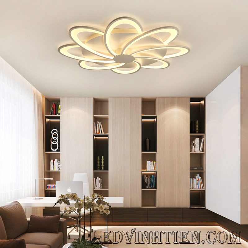  Đèn trang trí phòng khách VTPK0004,  ốp trên trần trí nhà, hay các phòng khách nhỏ, với nhiều phong cách cổ điển, hiện đại, đơn giản, ánh sáng êm dịu, không gây chóa mất, loại tốt, giá rẻ, chất lượng, chính hãng ledvinhtien.com