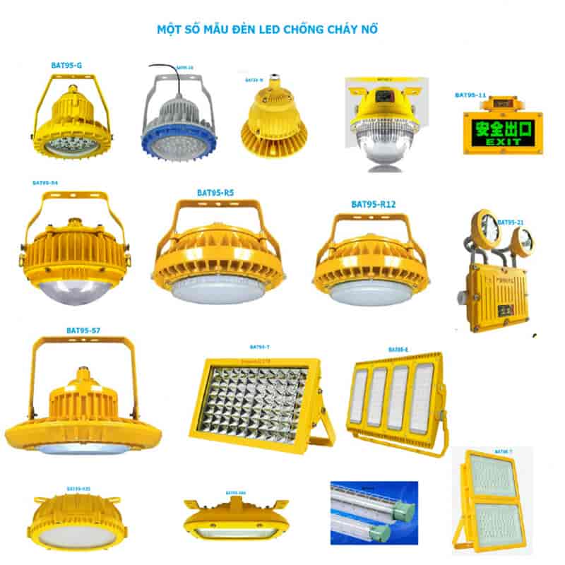 các mẫu đèn led cháy nổ