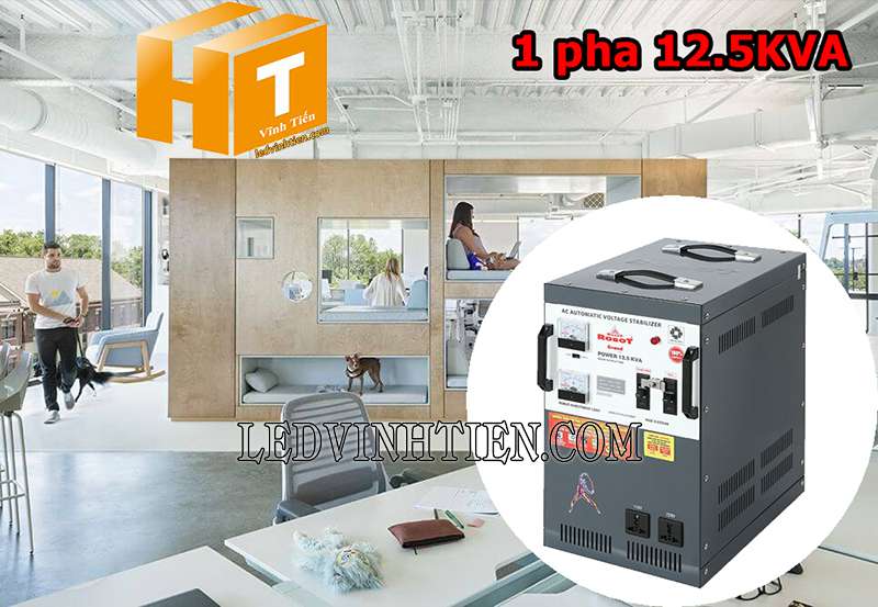 ứng dụng của ổn áp Robot Grand 1 pha 25KVA dùng cho văn phòng