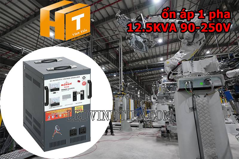 ứng dụng của ổn áp Robot Grand 1 pha 12.5KVA dùng cho công nghiệp