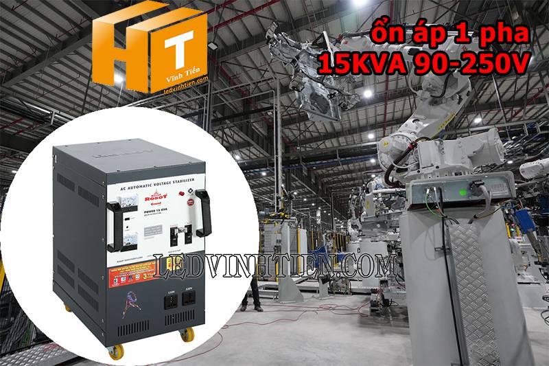 ứng dụng của ổn áp Robot Grand 1 pha 15KVA loại tốt