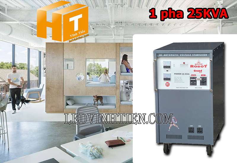 ứng dụng của ổn áp Robot Grand 1 pha 25KVA loại tốt tại vĩnh tiến