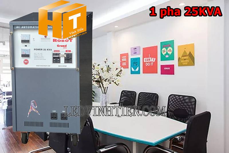 ứng dụng của ổn áp Robot Grand 1 pha 25KVA tại vĩnh tiến