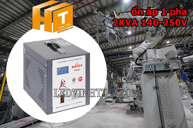 ứng dụng của ổn áp Robot Grand 1 pha 2KVA dùng cho nhà máy