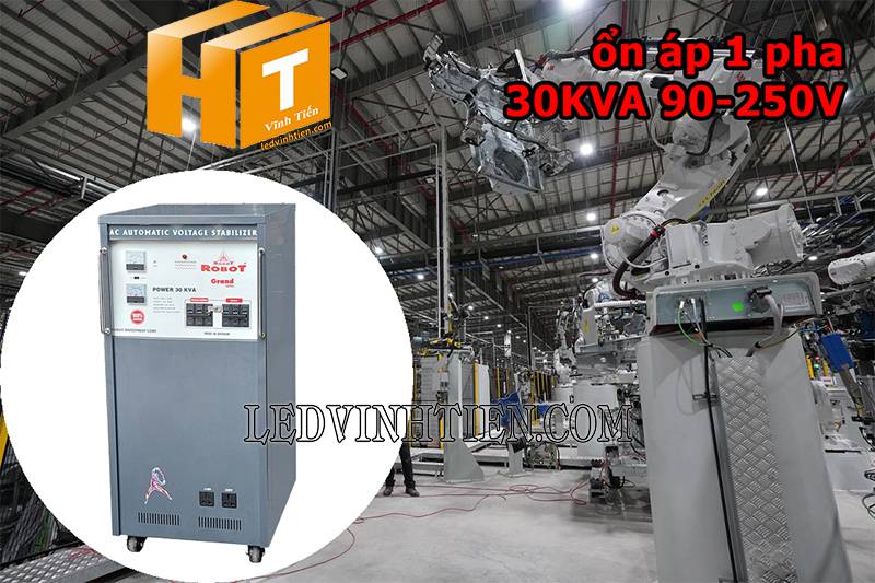 ứng dụng của ổn áp Robot Grand 1 pha 30KVA giá rẻ tại vĩnh tiến