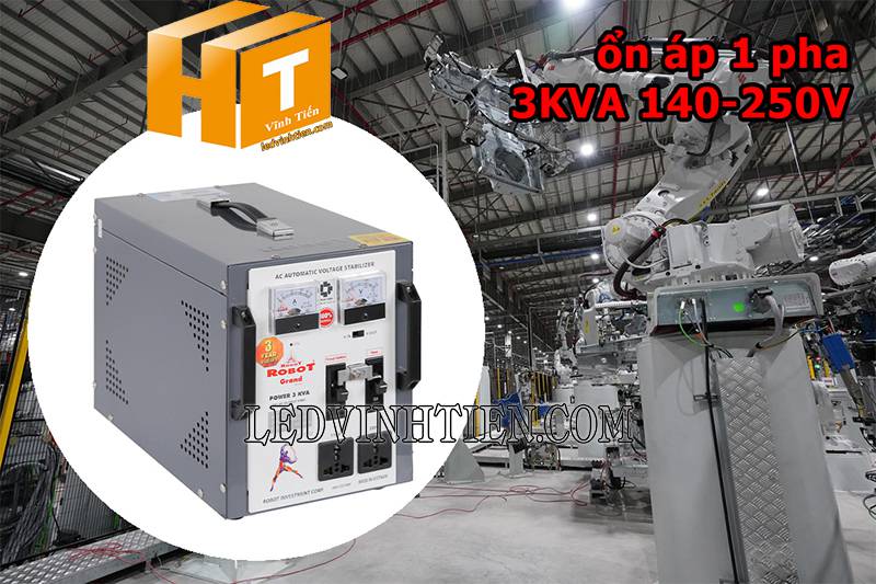 ứng dụng của ổn áp Robot Grand 1 pha 3KVA chiết khấu cao