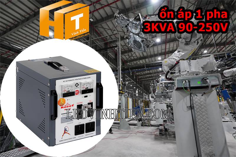 ứng dụng của ổn áp Robot Grand 1 pha 3KVA chính hãng tại vĩnh tiến
