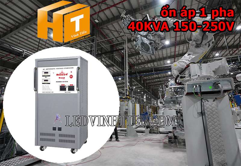 ứng dụng của ổn áp Robot Grand 1 pha 40KVA hàng chính hãng tại vĩnh tiến