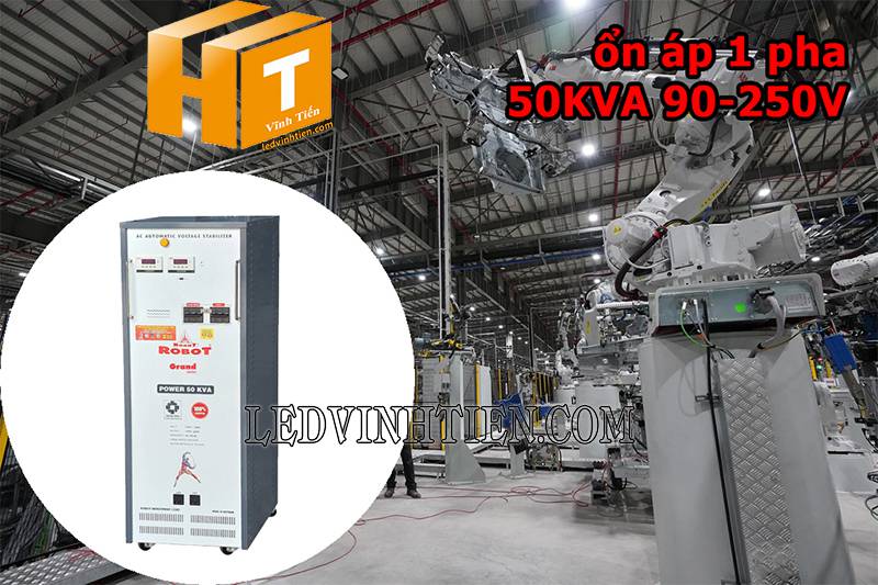 ứng dụng của ổn áp Robot Grand 1 pha 50KVA loại tốt