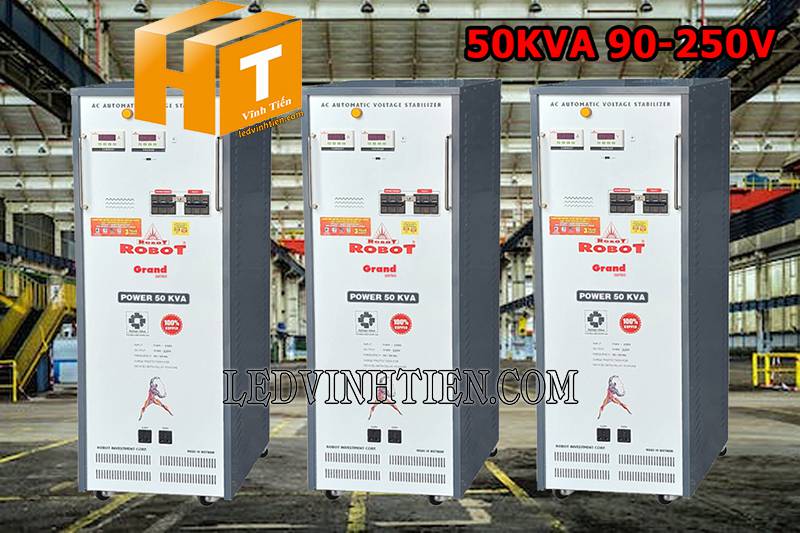 ứng dụng của ổn áp Robot Grand 1 pha 50KVA loại tốt