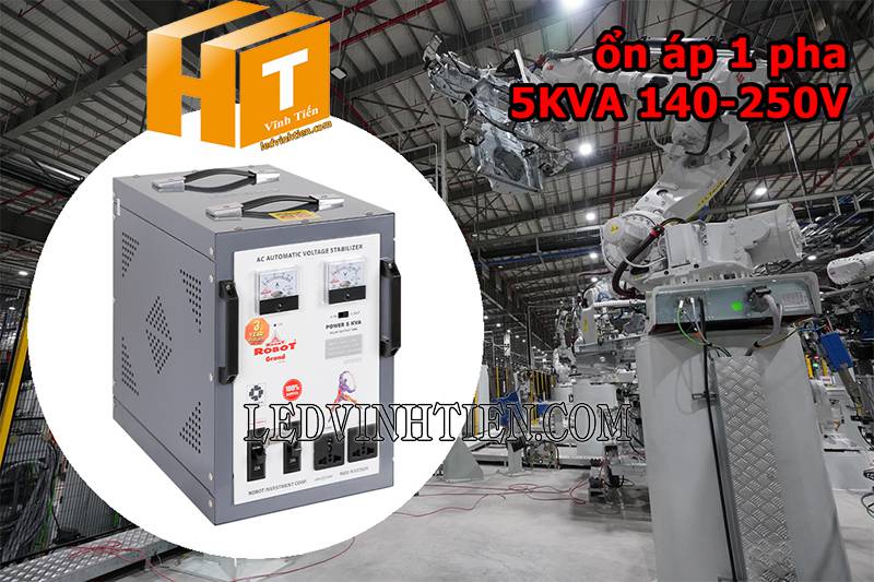 ứng dụng của ổn áp Robot Grand 1 pha 5KVA chiết khấu cao