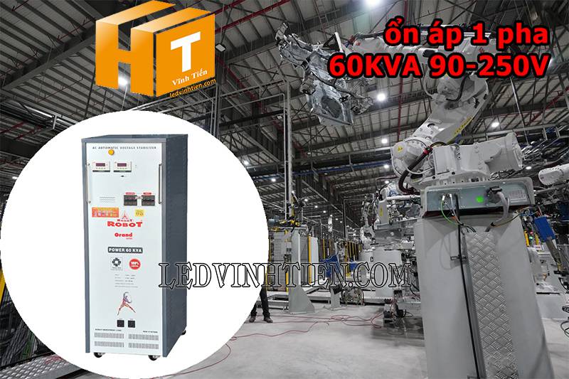 ứng dụng của ổn áp Robot Grand 1 pha 60KVA giá rẻ tại vĩnh tiến