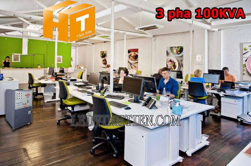 ứng dụng của ổn áp Robot Reno 3 pha 100KVA dùng cho văn phòng