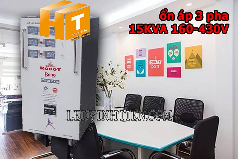ứng dụng của ổn áp Robot Reno 3 pha 15KVA tại vĩnh tiến