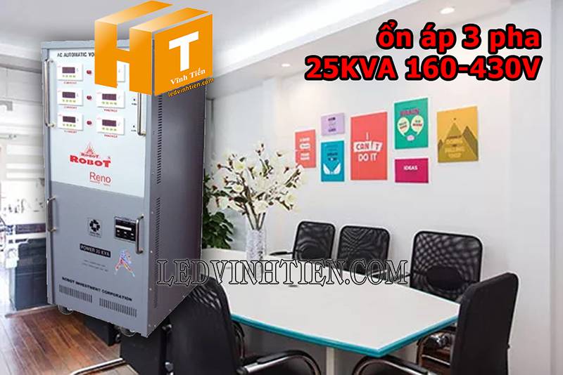 ứng dụng của ổn áp Robot Reno 3 pha 25KVA chính hãng