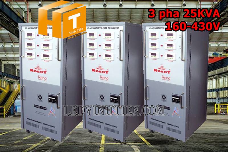 ứng dụng của ổn áp Robot Reno 3 pha 25KVA