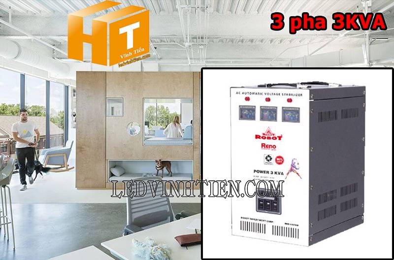 ứng dụng của ổn áp Robot Reno 3 pha 3KVA giá rẻ