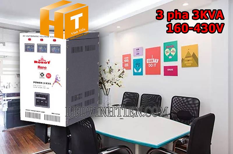 ứng dụng của ổn áp Robot Reno 3 pha 3KVA chính hãng