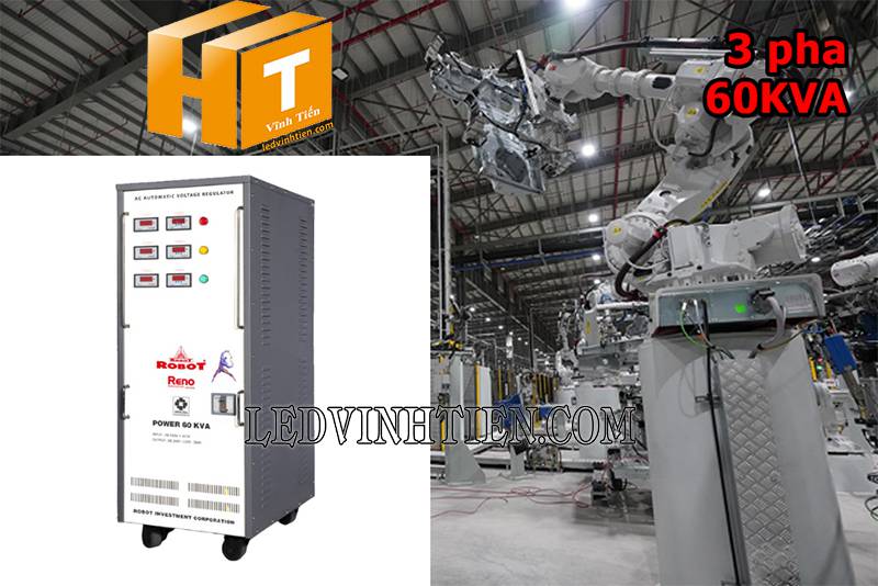 ứng dụng của ổn áp Robot Reno 3 pha 60KVA tại vĩnh tiến