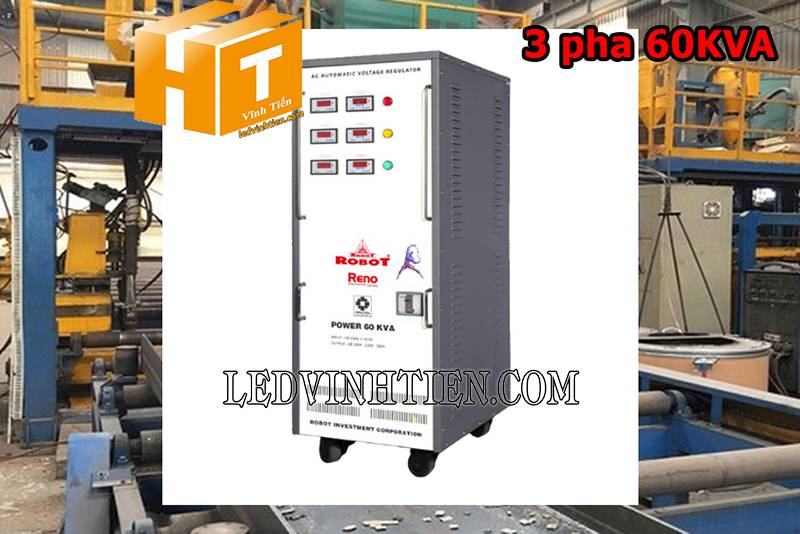 ứng dụng của ổn áp Robot Reno 3 pha 60KVA loại tốt tại vĩnh tiến