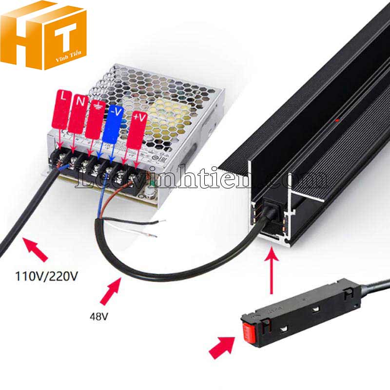 Đèn led thanh ray nam châm phú yên 