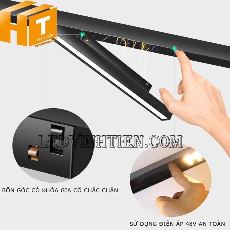 Bán đèn led led rọi ray nam châm tại phú yên