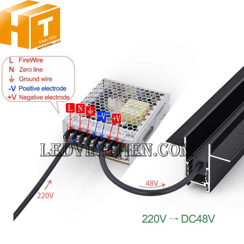 Đèn led thanh ray nam châm siêu sáng