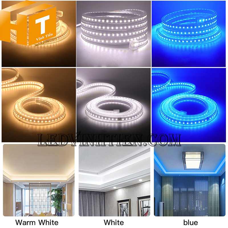 Đèn LED Dây Ngoài Trời 60 Chip LED Nanoco chiếu sáng nội thất