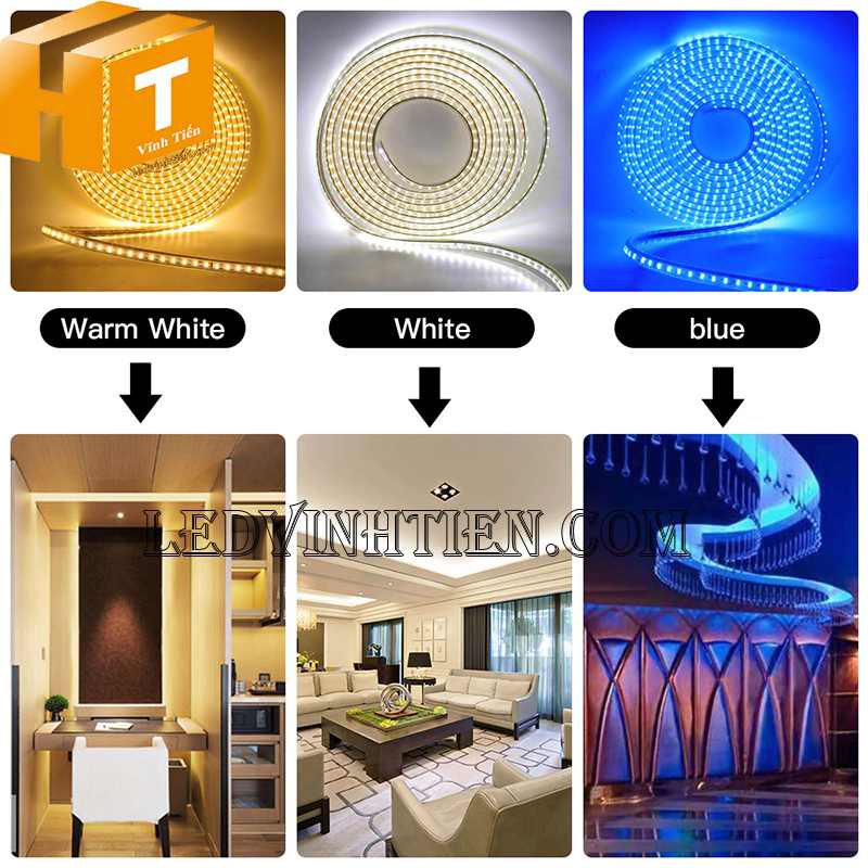 Đèn LED dây ngoài trời 72 chip LED Nanoco siêu sáng